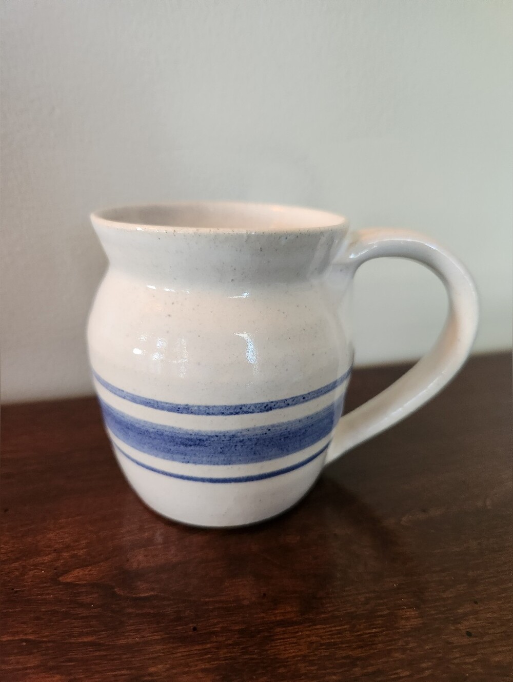 Vintage Pottery 4" Mug, Siged By J Merrithew, VGUC